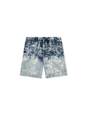 OFF WHITE City Nature Denim Shorts OMBRE BLEACH BLUE 44MYC02CF26D002