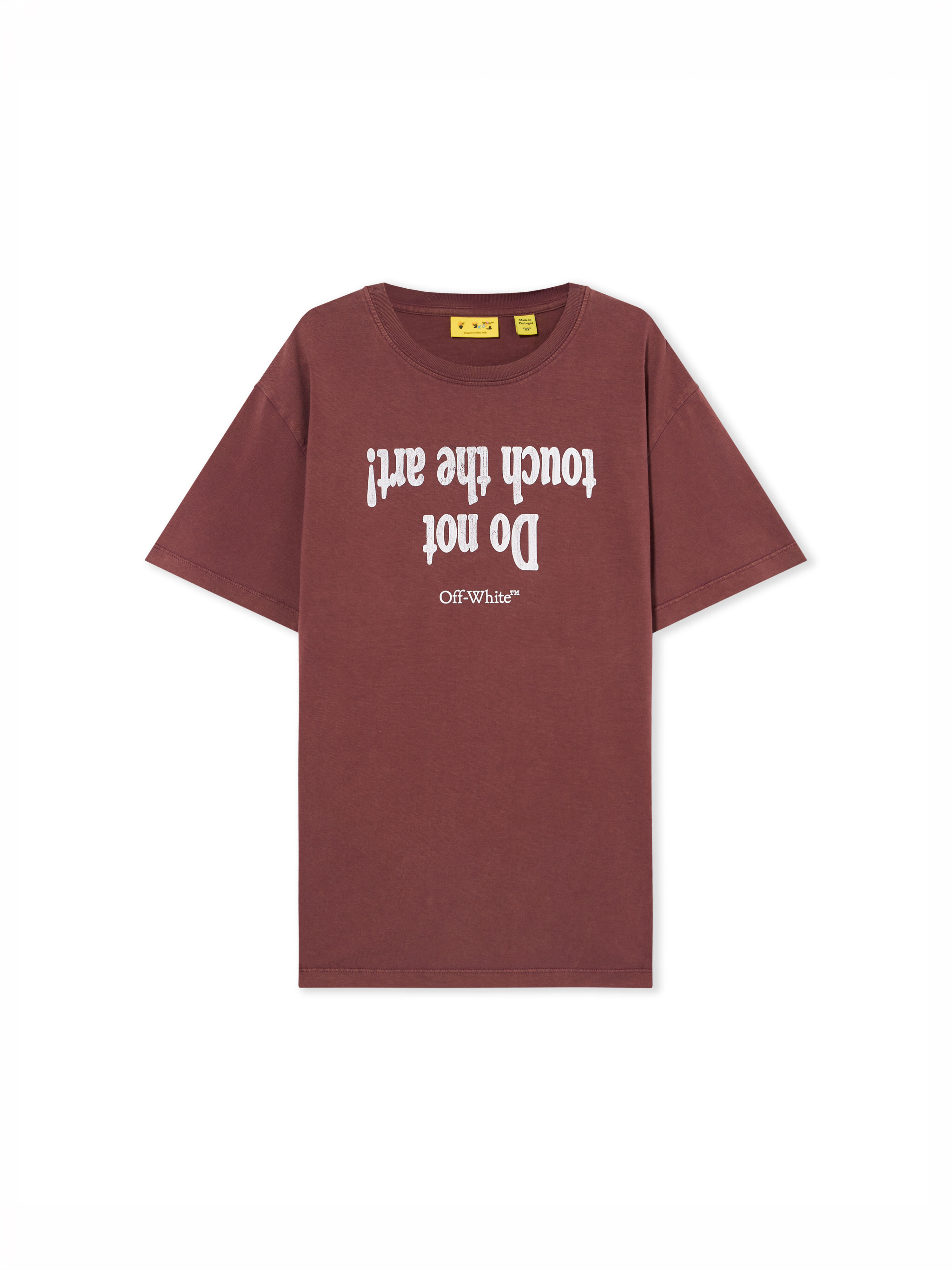 Art Quote T-Shirt OFF WHITE Art Quote T-Shirt RED MAHOGANY 44BAA002F26J00B