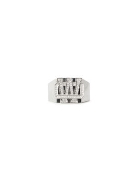 OFF WHITE Bling Strass OW Ring SILVER OMOC07RS26MET001