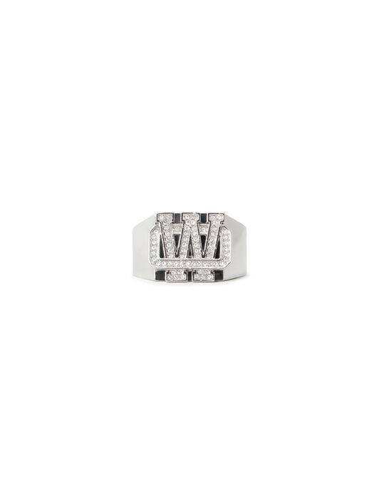 Bling Strass OW Ring OFF WHITE Bling Strass OW Ring SILVER OMOC07RS26MET001