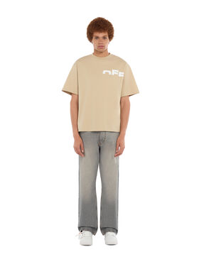 OFF WHITE Off Shared Skate T-Shirt BROWN RICE 44MAA120G5J007