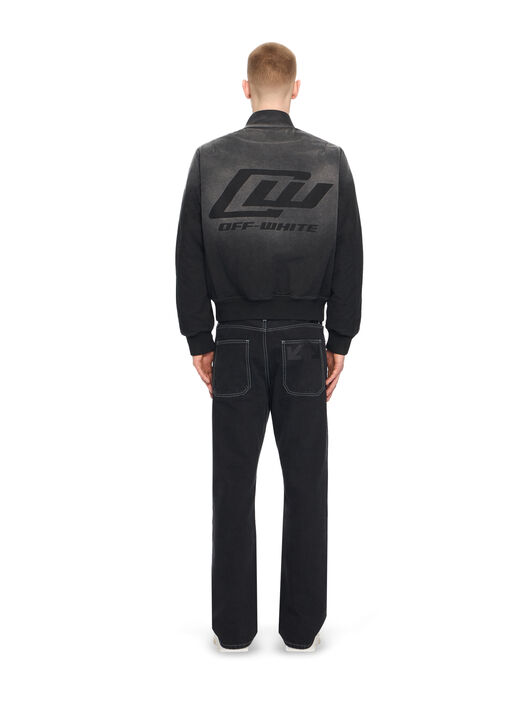 OFF WHITE Owr Grad Cot Reg Bomber BLACK 44XEH05OS26F001