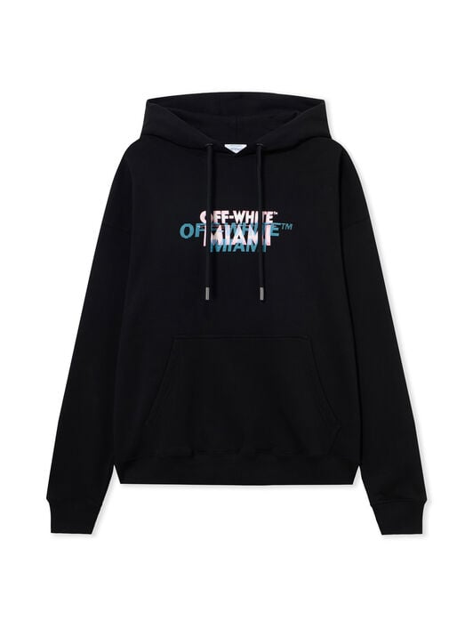 OFF WHITE Miami City Garments Skate Hoodie BLACK 44MBB085S26F01I