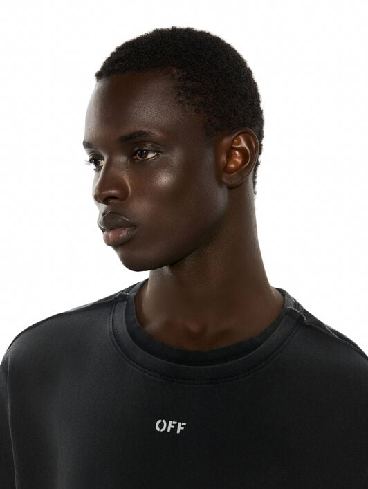 Off Stamp Overlap Regular Short Sleeve T-Shirt OFF WHITE Off Stamp Overlap Regular Short Sleeve T-Shirt VINTAGE BLACK 44MAA16NF26J005