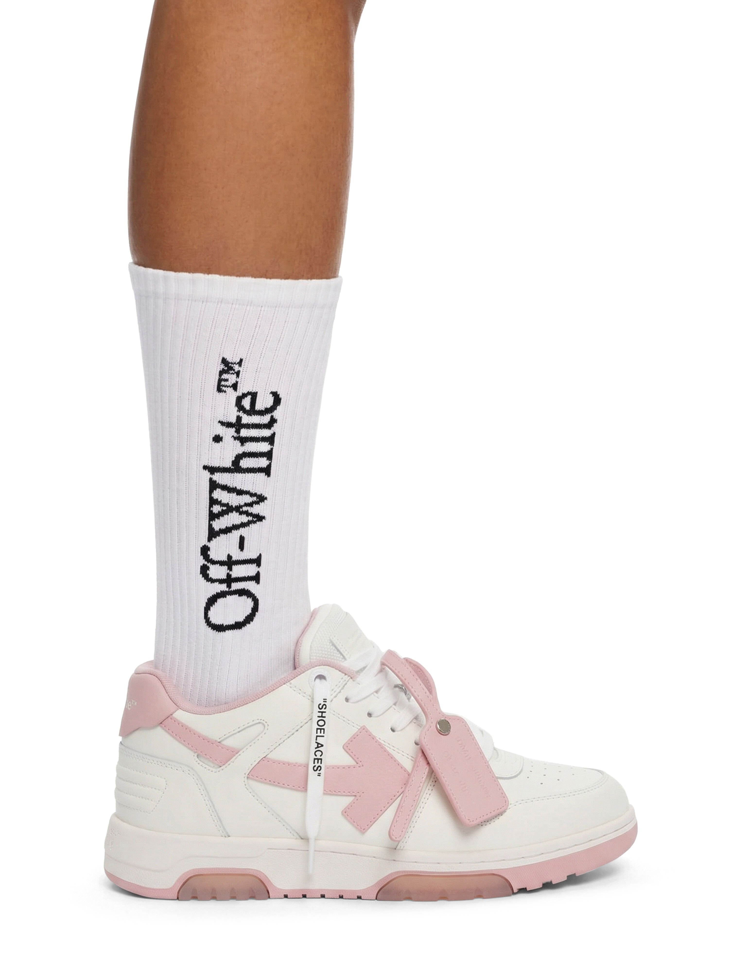OFF WHITE Out Of Office Sneakers WHITE - PINK OWIA259C99LEA018