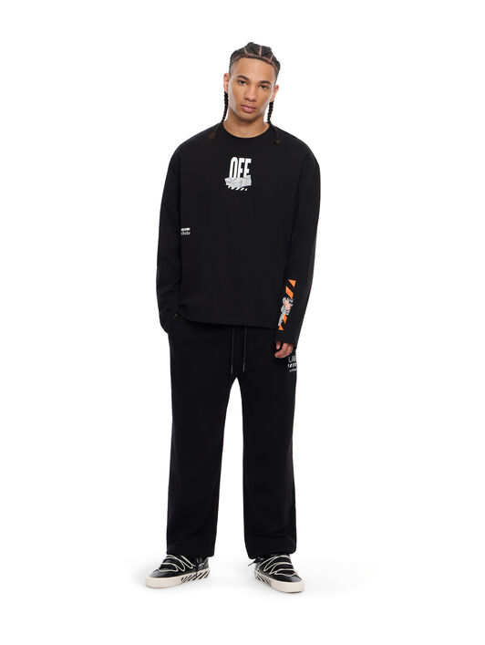 LAB L/AB Off Active Tape Long-Sleeved T-Shirt BLACK 44LABF26T081