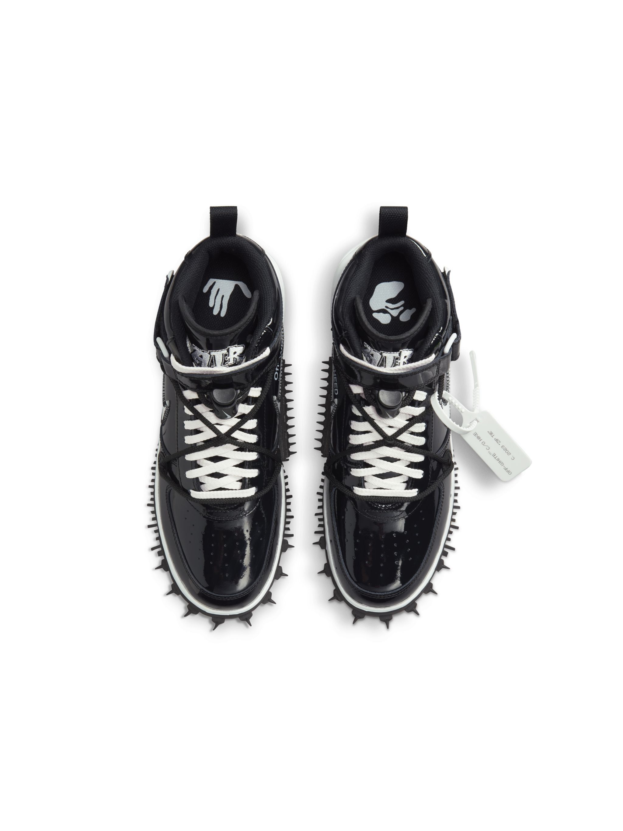 OFF WHITE Sneakers Nike AF1 Mid "Sheed" c/o Off-White™️ SCHWARZ OMIA256G23MAT001