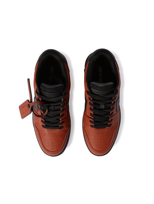 OFF WHITE OUT OF OFFICE BASKET LEDER SNEAKER ORANGE OMIA189F24LEA00D