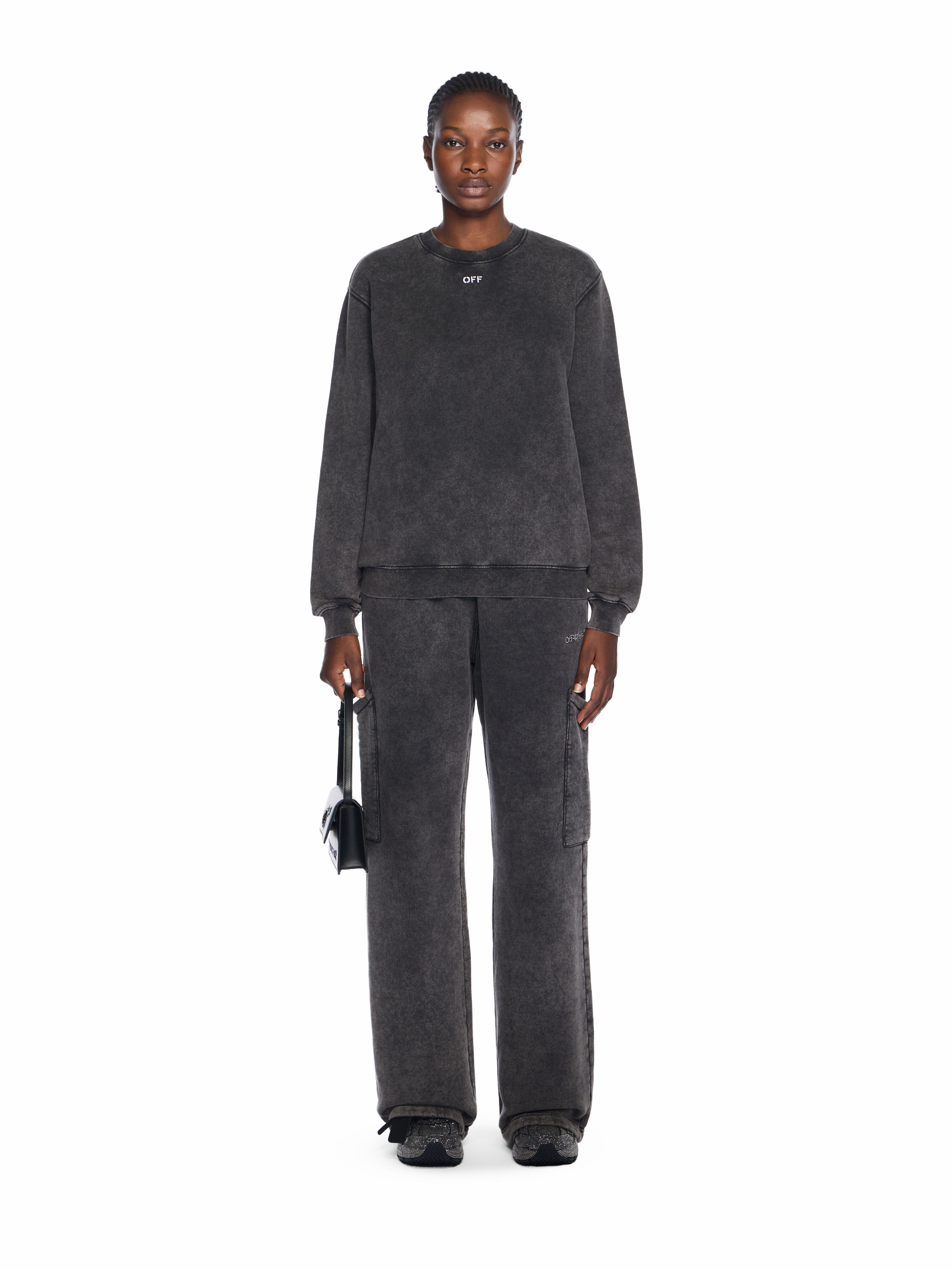 Bookish Cargo Sweatpants OFF WHITE Bookish Cargo Sweatpants MARBLE BLACK-WHITE OWCH025F25FLE002