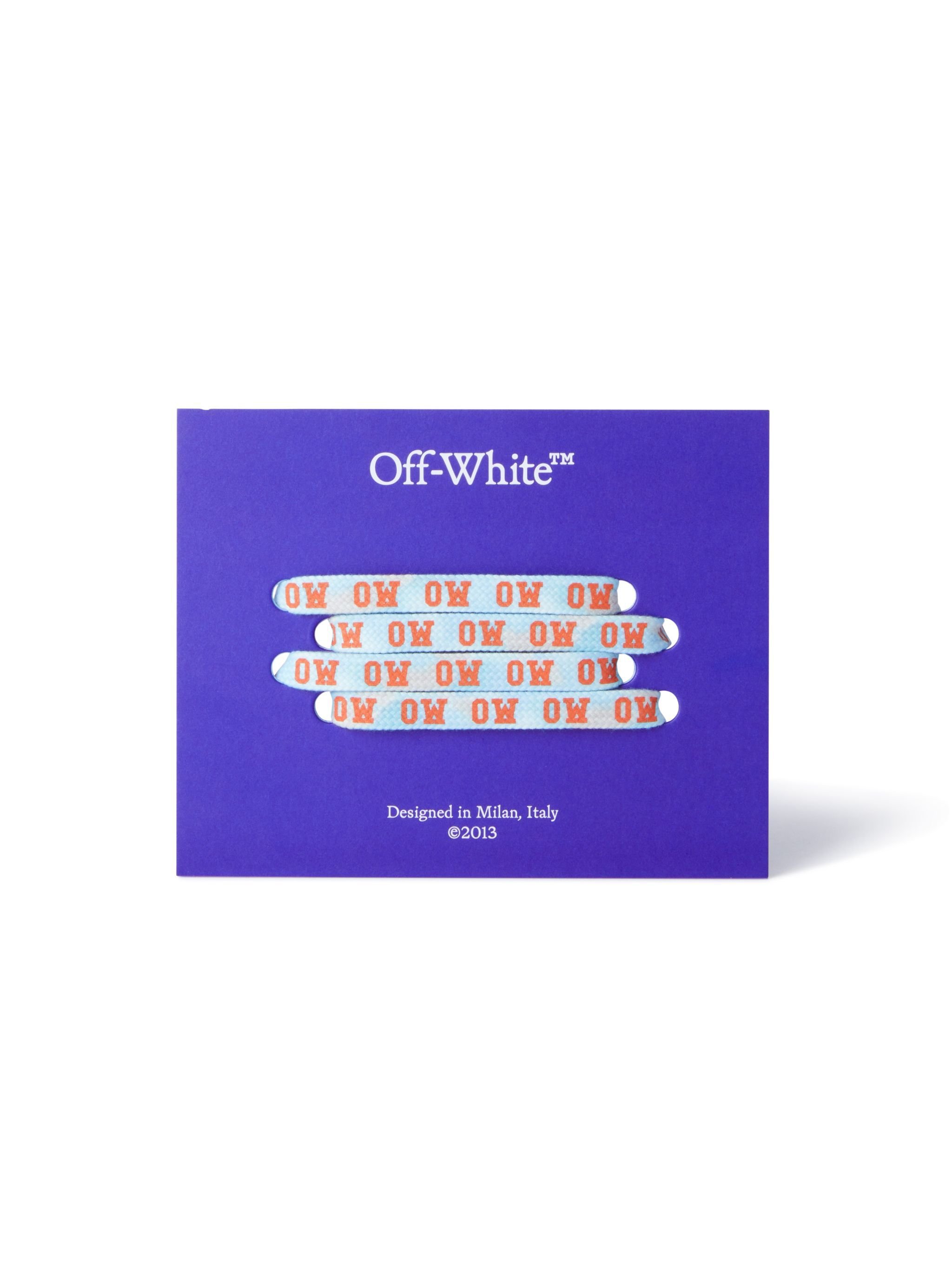 OFF WHITE Blue/Orange Cloud Laces BLUE OMZJ001T25MAT005