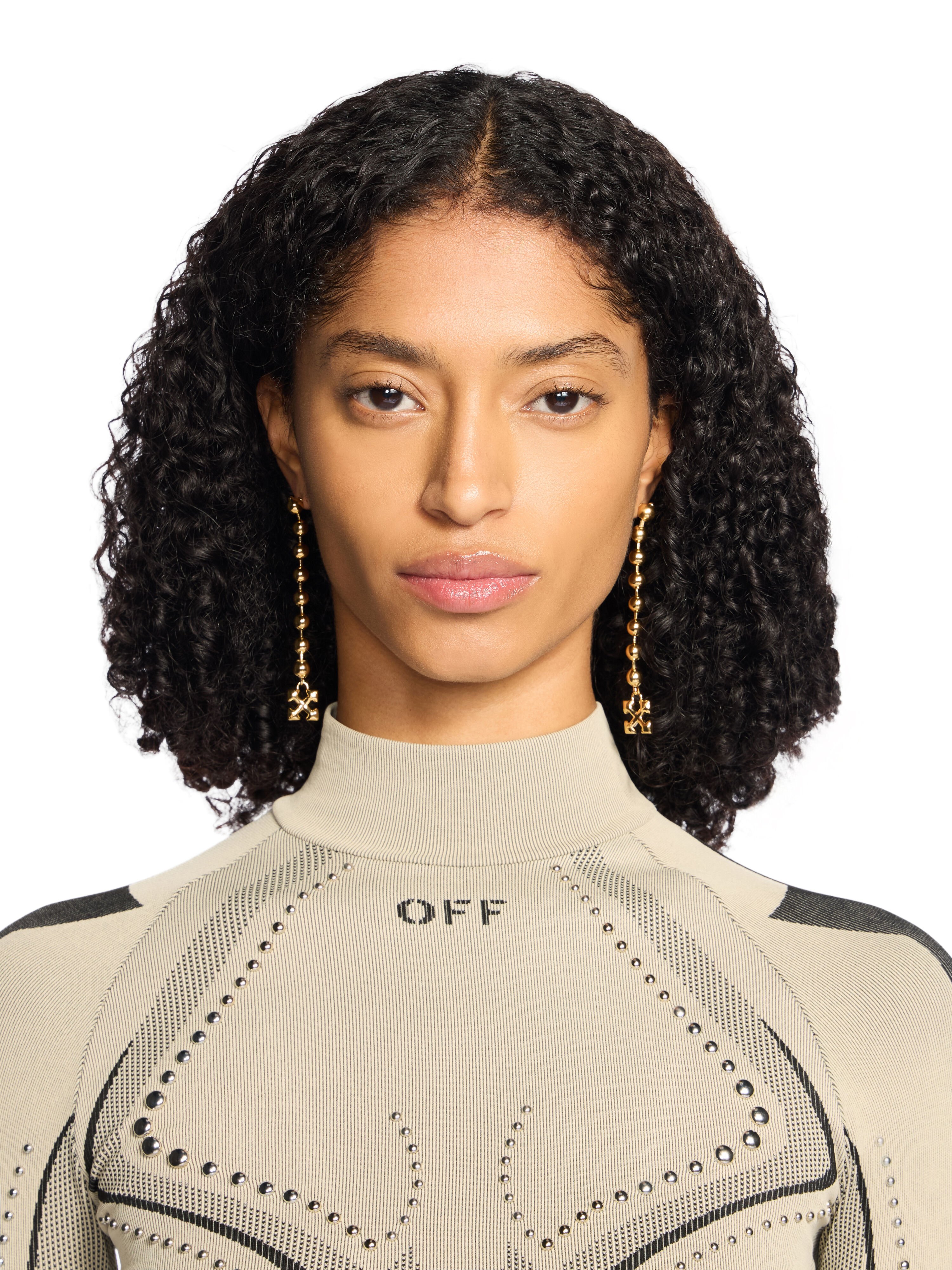 OFF WHITE Arrow Ballchain Earrings GOLD - NO COLOR OWOD2A0F25MET001