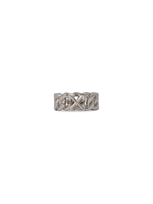 OFF WHITE Arrow Chain Ring SILVER OMOC07DC99MET001