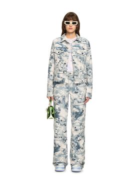 OFF WHITE Tapestry Fresco Jacket BLUE OWYE012S25FAB001