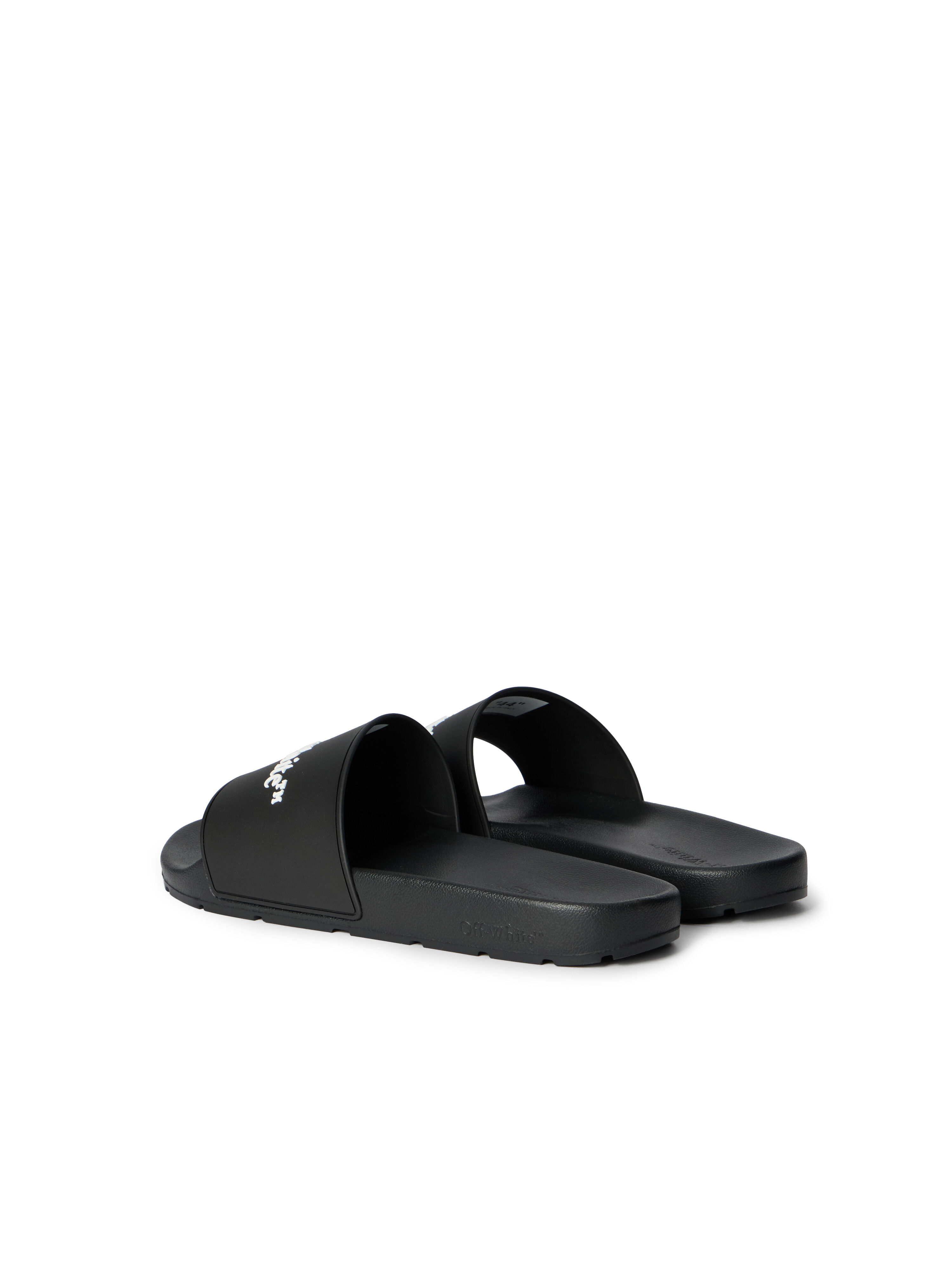 off white flip flops black