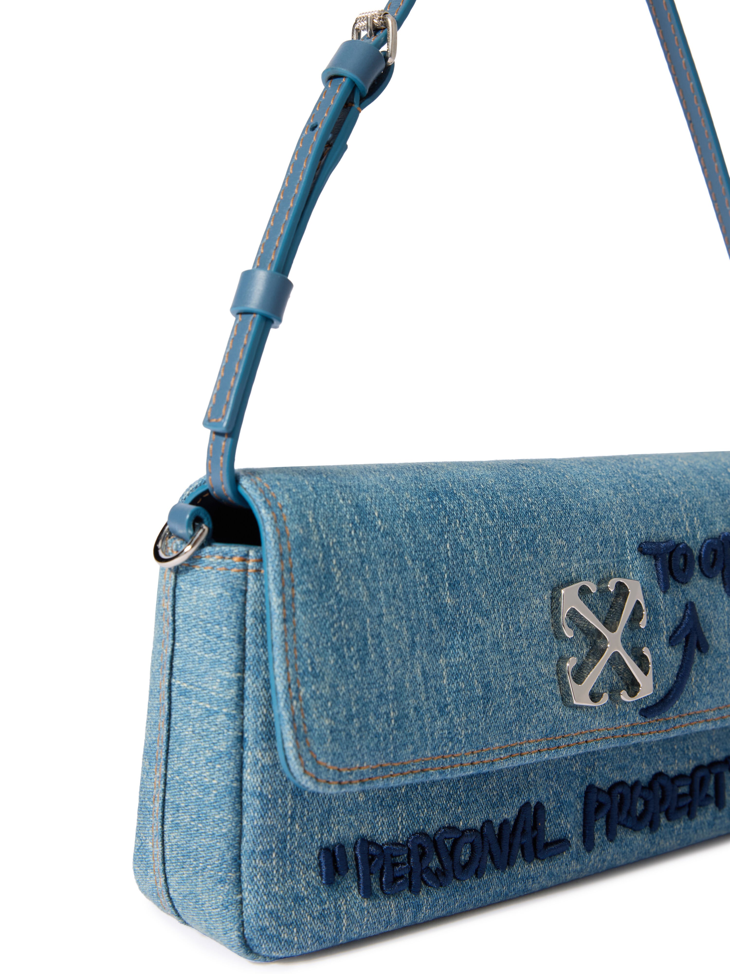 Jitney 0.7 Denim Bag in DIRTY BLUE - BLUE for Women | Off-White™