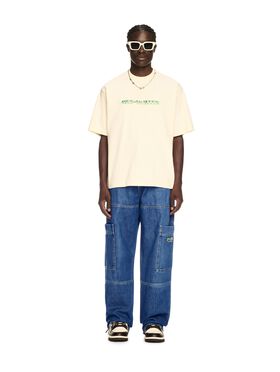 OFF WHITE Blue Irregular Cargo Jeans GREEN OMAA027T25JER00U