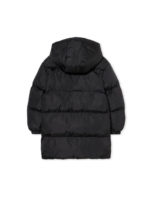 Padded Hooded Long Coat OFF WHITE Padded Hooded Long Coat BLACK - SOFT PINK OGEJ001F25FAB001