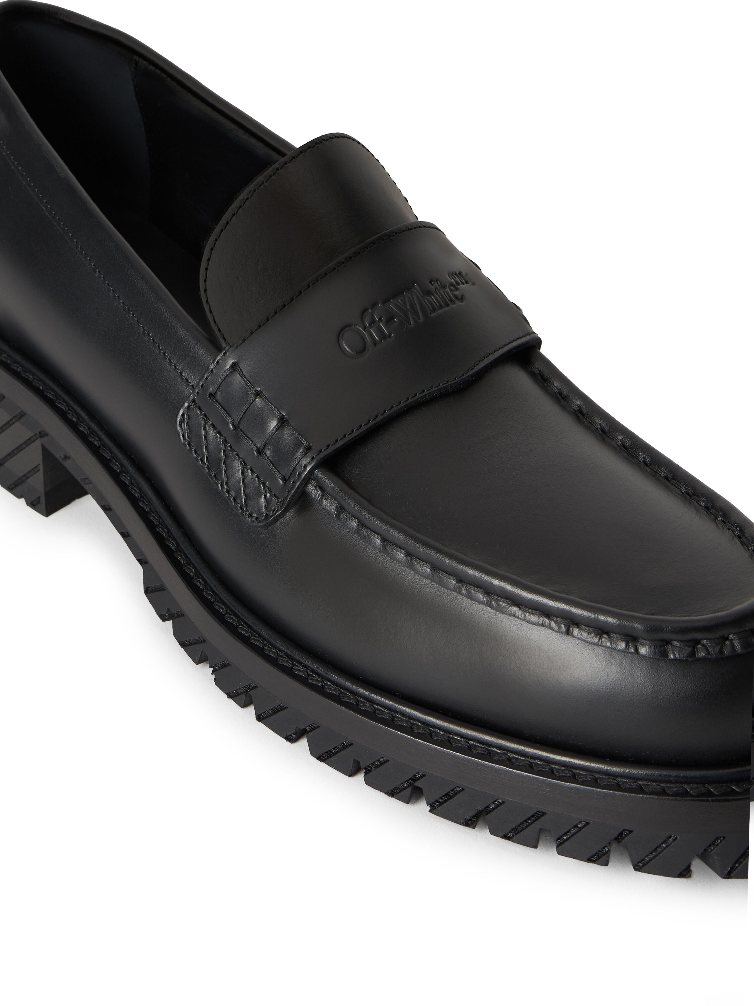 OFF WHITE Military Loafer BLACK BLACK OMIG009C99LEA001