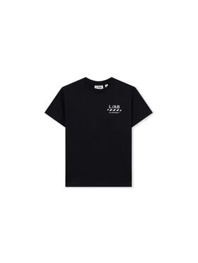 LAB L/AB Diagonal T-Shirt Black 25OLFJB10F
