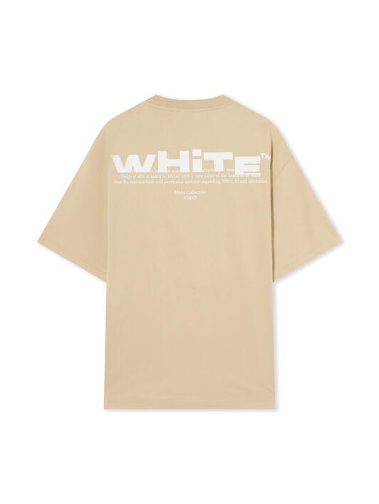 OFF WHITE Off Shared Skate T-Shirt BROWN RICE 44MAA120G5J007