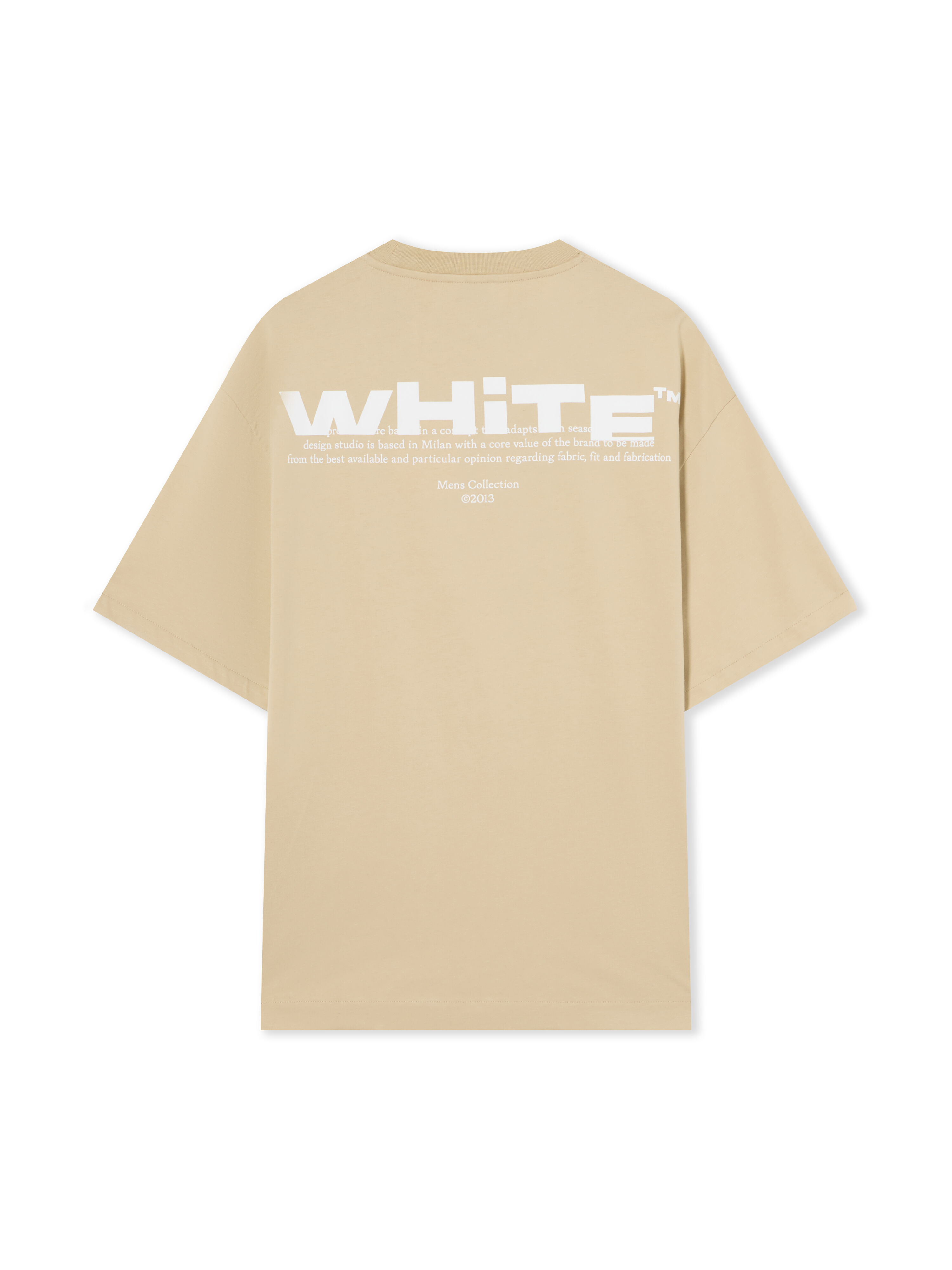 OFF WHITE Off Shared Skate T-Shirt BROWN RICE 44MAA120G5J007