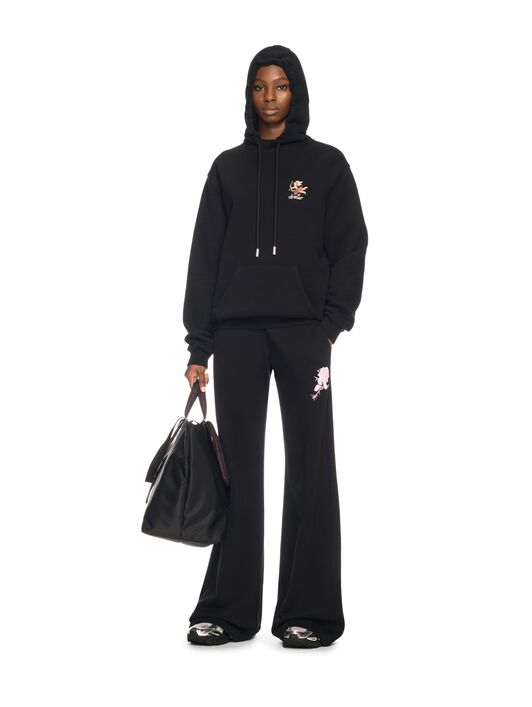 OFF WHITE Schwarzer Fresco Hoodie SCHWARZ OWBB064S25FLE001