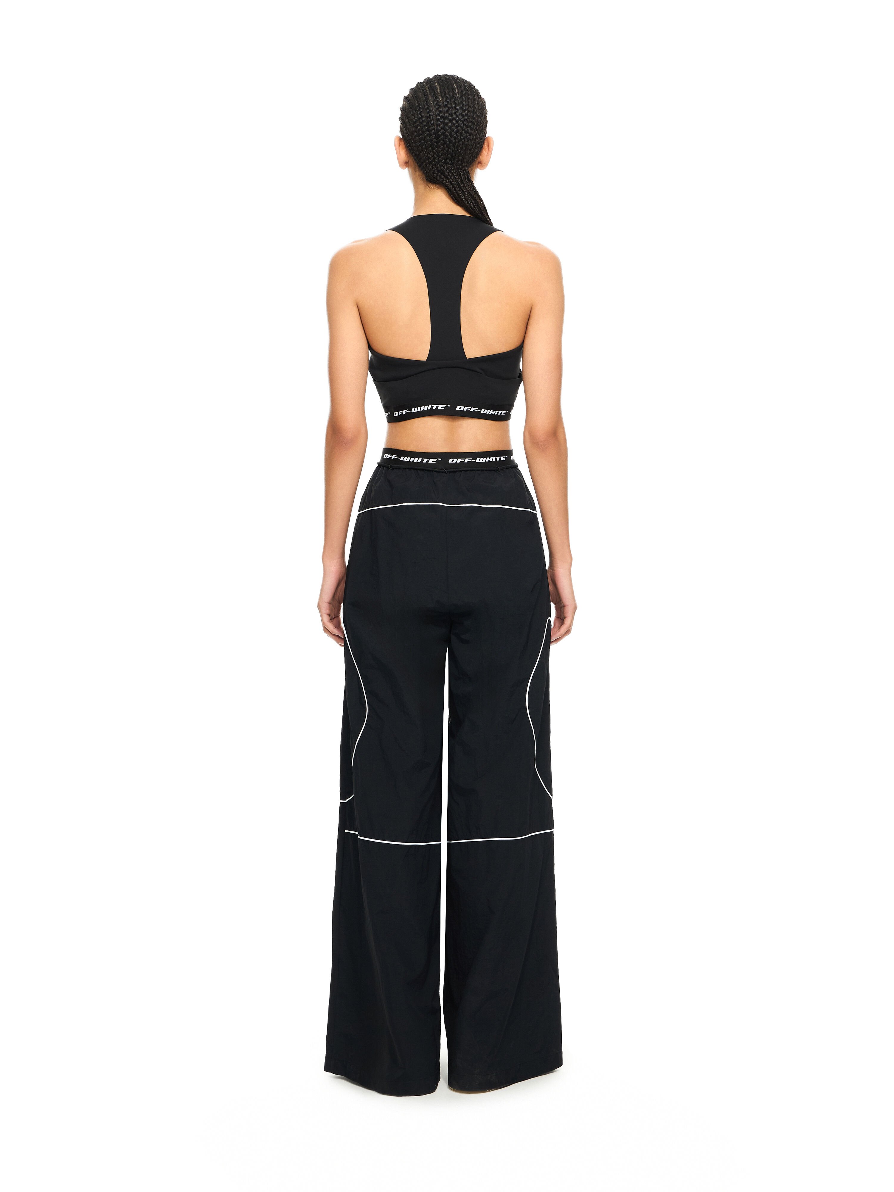 OFF WHITE Logoband Track Pants Black-White 2VI019S26FAB001