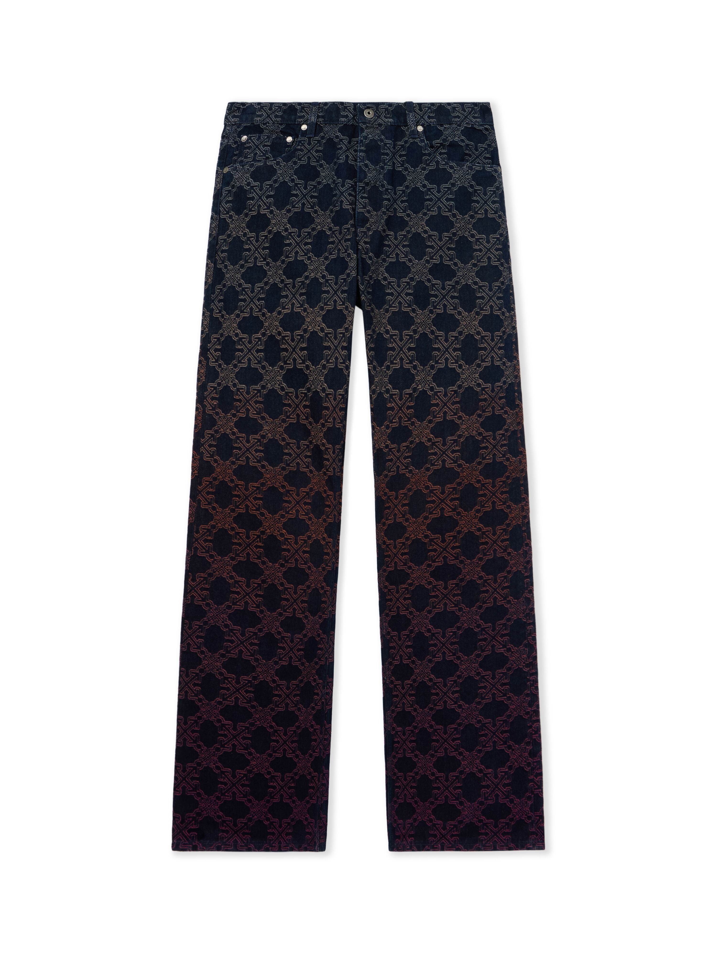 Arrow Monogram Degradé Jacquard Jeans OFF WHITE Arrow Monogram Degradé Jacquard Jeans DEGRADE 44MYA18JF26D00C