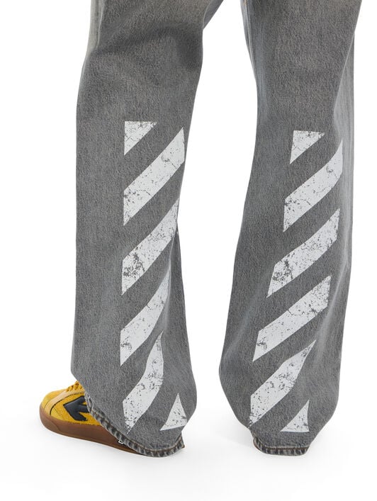 Half Arrow Slim Relaxed Jeans OFF WHITE Half Arrow Slim Relaxed Jeans SUN FADED GREY 44MYA18JF26D003