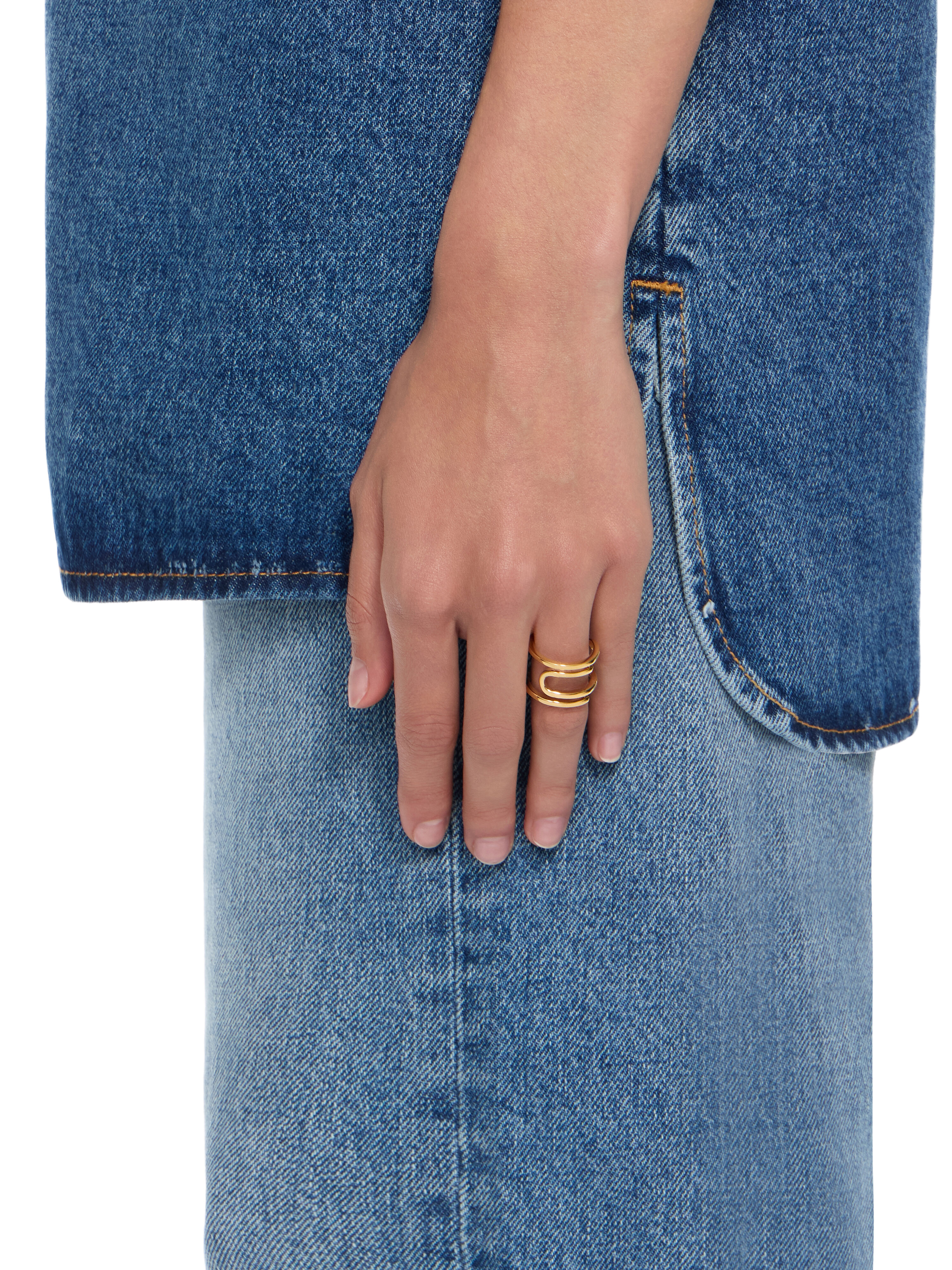 OFF WHITE Paperclip Ring SILVER - SILVER OWOC11YS26MET001