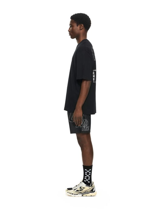 OFF WHITE Chain Arrow Skate S/S Tee BLACK 44MAA120S26J004