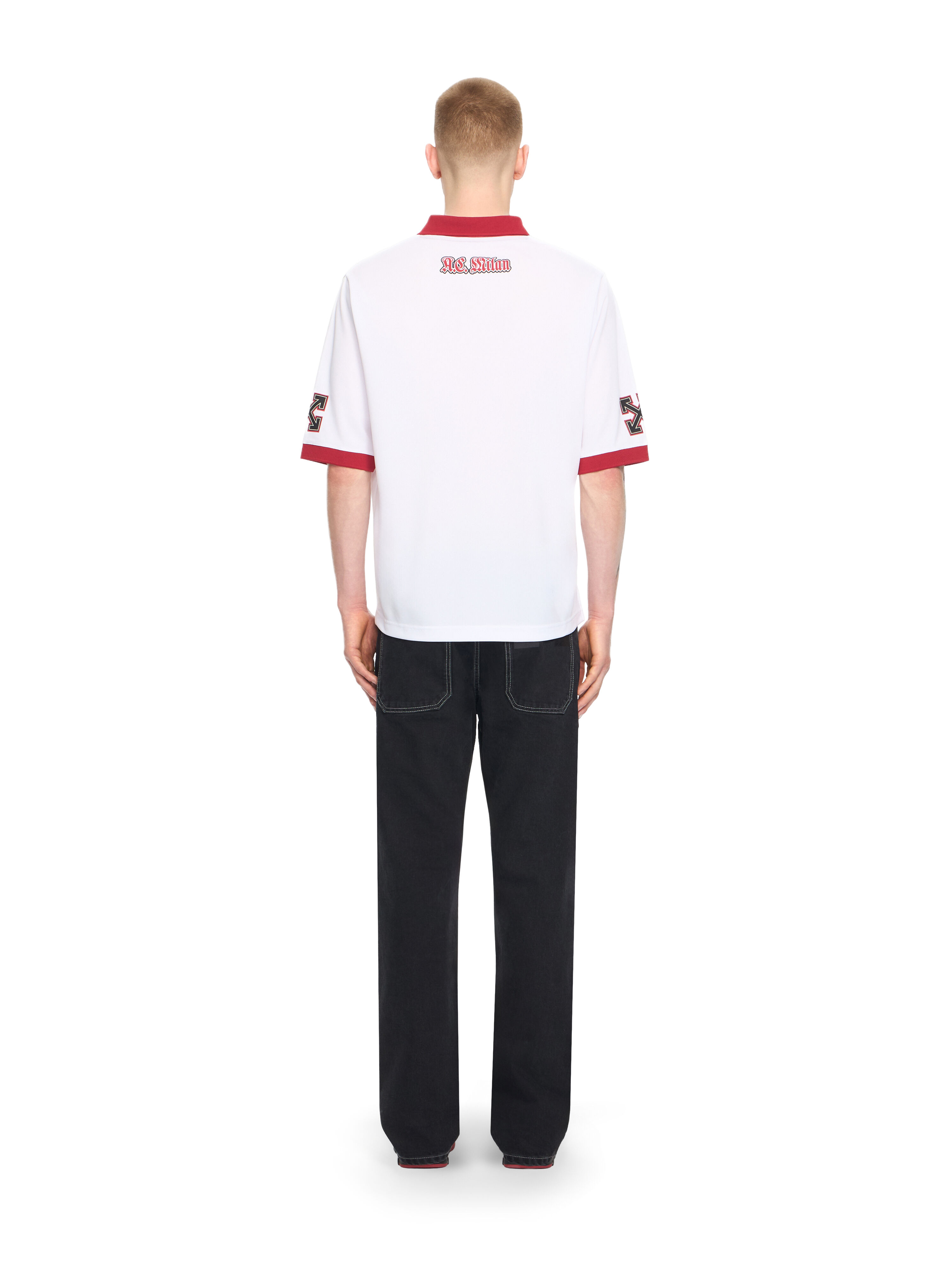 OFF WHITE Off-White™ c/o AC Milan Arrow Tech T-shirt WHITE RED 44MAA16RG25F001