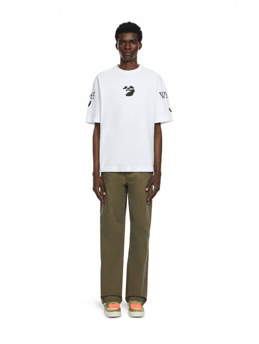 Swimming Logo Skate Short Sleeve T-Shirt OFF WHITE Swimming Logo Skate Short Sleeve T-Shirt WHITE 44MAA120F26J004