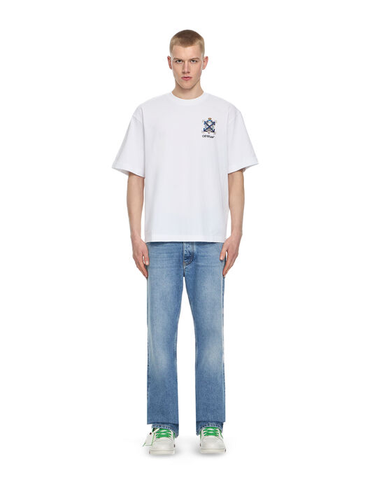 OFF WHITE Jewel Arrow Skate S/S Tee WHITE 44MAA120S26J003