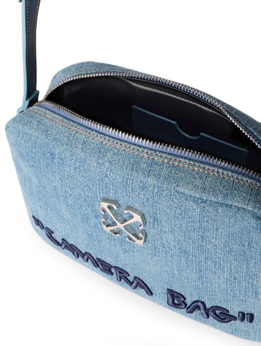 Jitney Camera Denim Bag OFF WHITE Jitney Camera Denim Bag DIRTY BLUE - BLUE OWNN18JF25DEN001