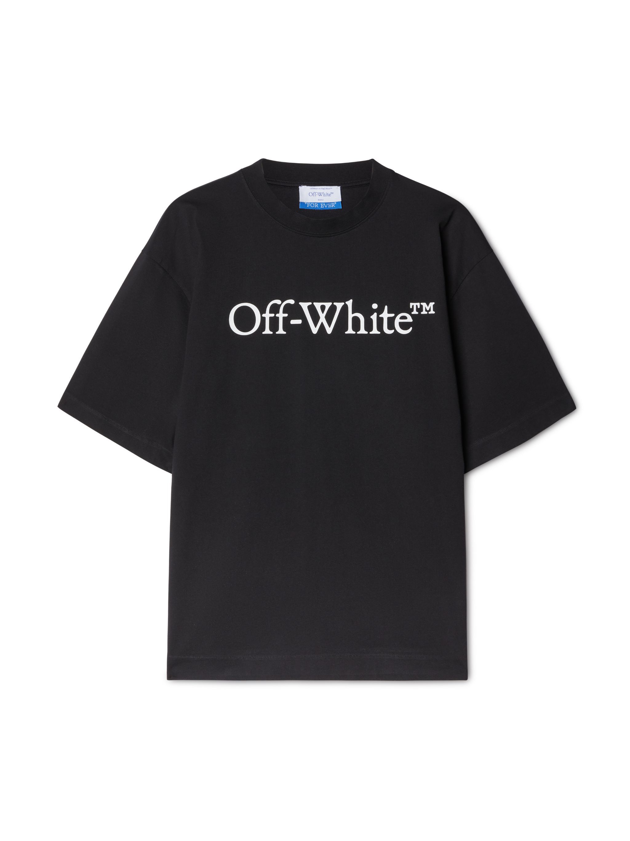 OFF WHITE Big Bookish Skate Kurzärmeliges T-Shirt SCHWARZ OMAA120C99JER008