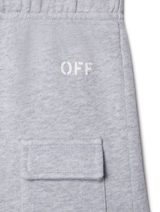 OFF WHITE Stamp Cargo Shorts GREY OB6X003S25FLE001