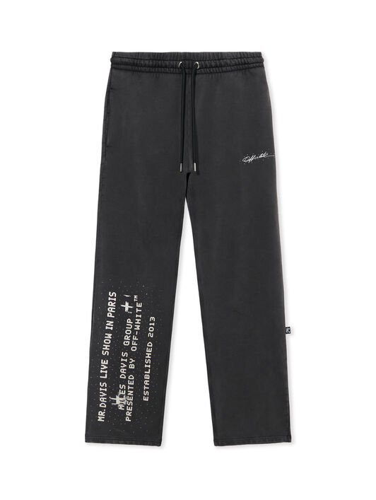 Miles Davis Stadium Sweatpants OFF WHITE Miles Davis Stadium Sweatpants BLACK 44MCH05AG26F002