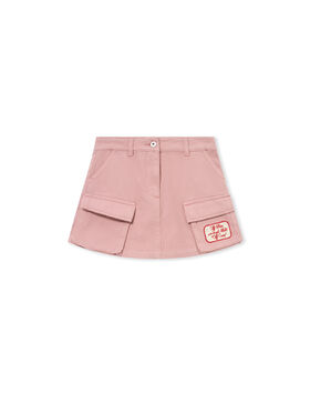 OFF WHITE Satin Patch Cargo Skirt PALE MAUVE 44GCY002S26F001