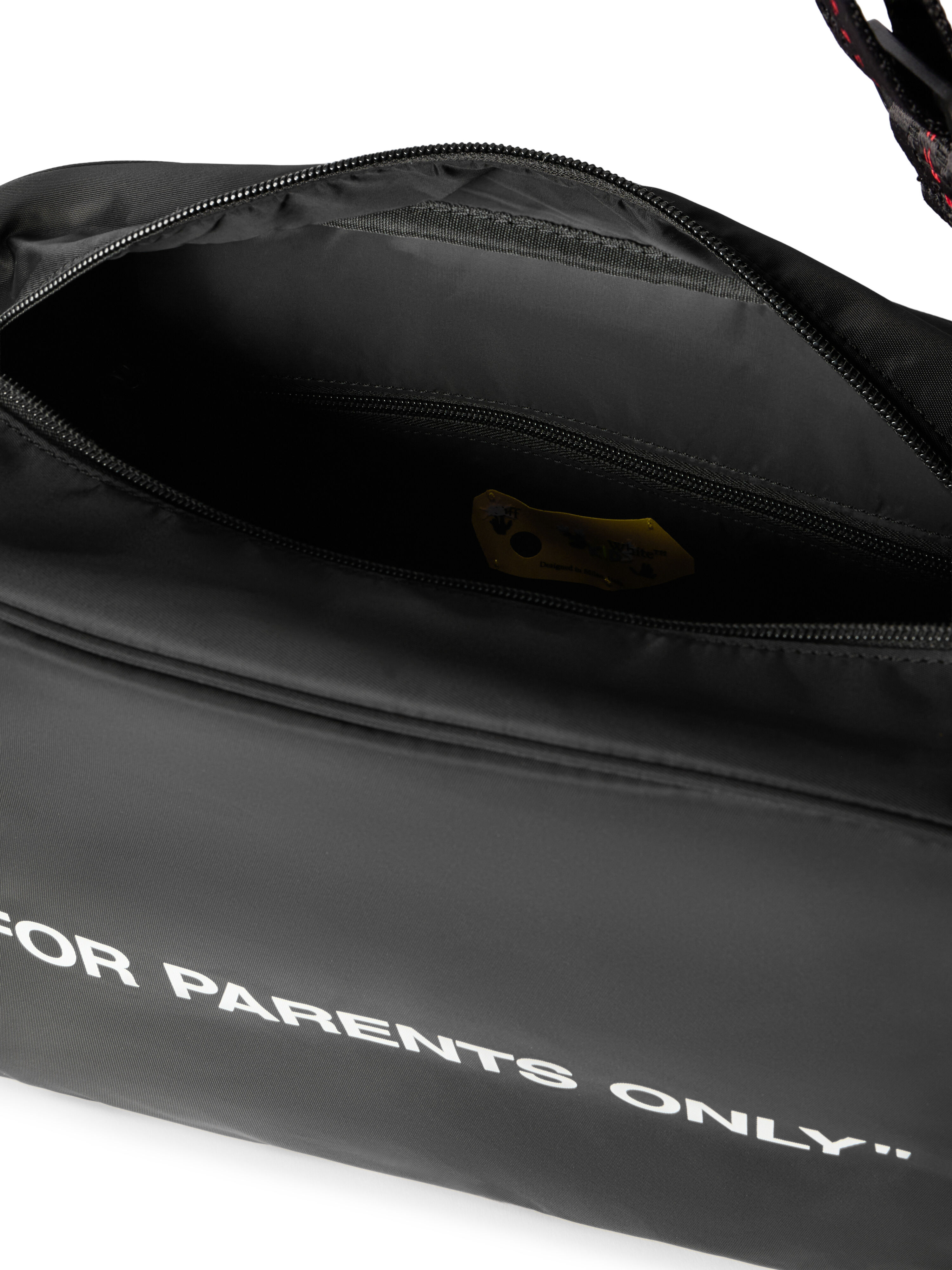 For Parents Only Diaper Bag in BLACK - WHITE | Off-White™