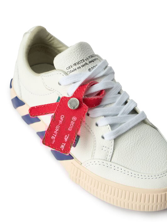 Low Vulcanized Leather OFF WHITE Low Vulcanized Leather WHITE - TEAL OBIA003F25LEA003