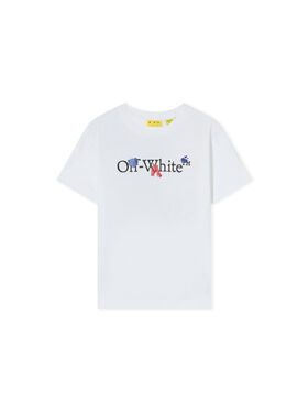 OFF WHITE Paint Splash Short Sleeve T-Shirt WHITE 44GAA001F26J00C