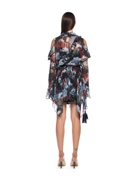 OFF WHITE World Paint Geo Romantic Dress MULTICOLOR-NO COLOR OWDB55LF25FAB001