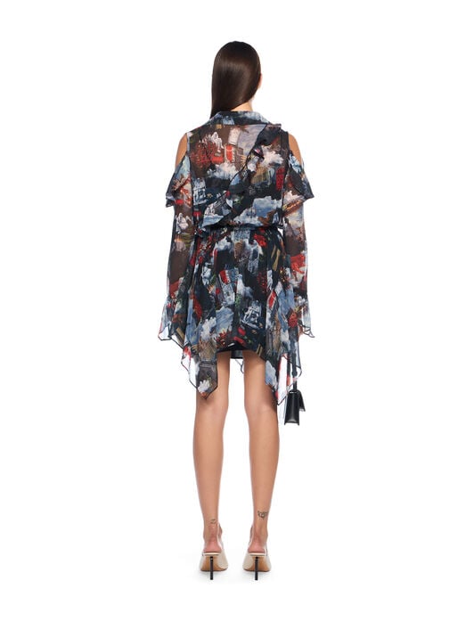 World Paint Geo Romantic Dress OFF WHITE World Paint Geo Romantic Dress MULTICOLOR-NO COLOR OWDB55LF25FAB001
