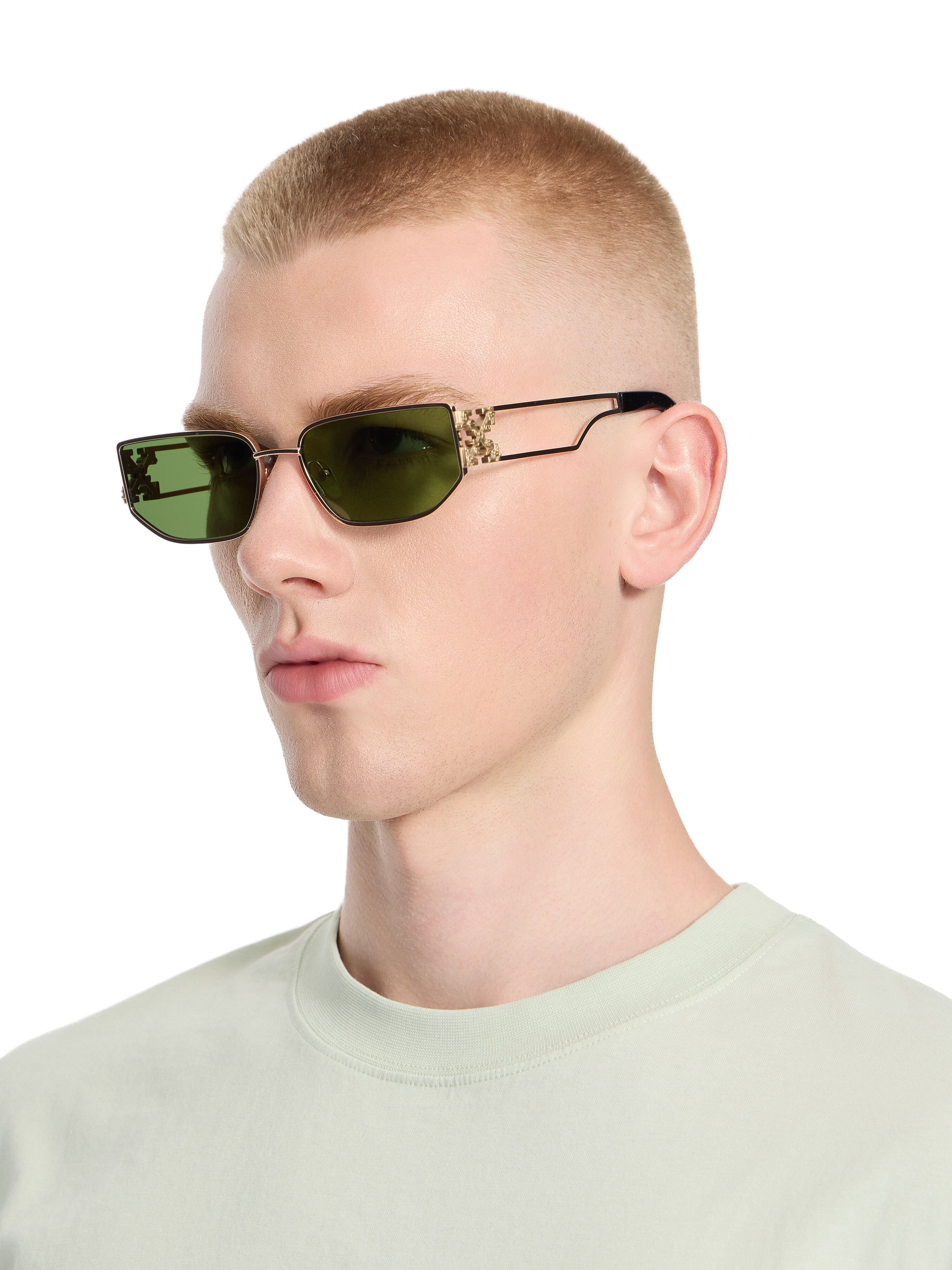 Allen Green Lens Sunglasses OFF WHITE Allen Green Lens Sunglasses SHINY WHITE OW1027765560
