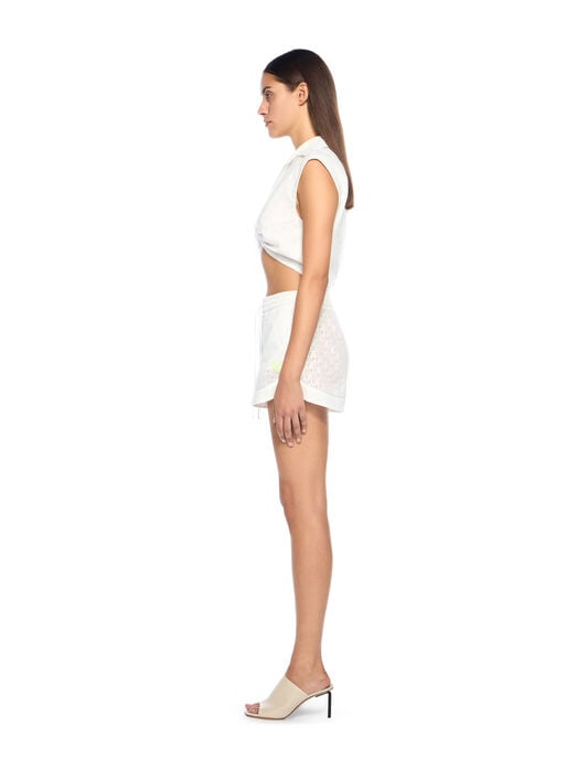 OFF WHITE Off Stamp Sleeveless Shirt WHITE - YELLOW OWGA09ET25FAB002