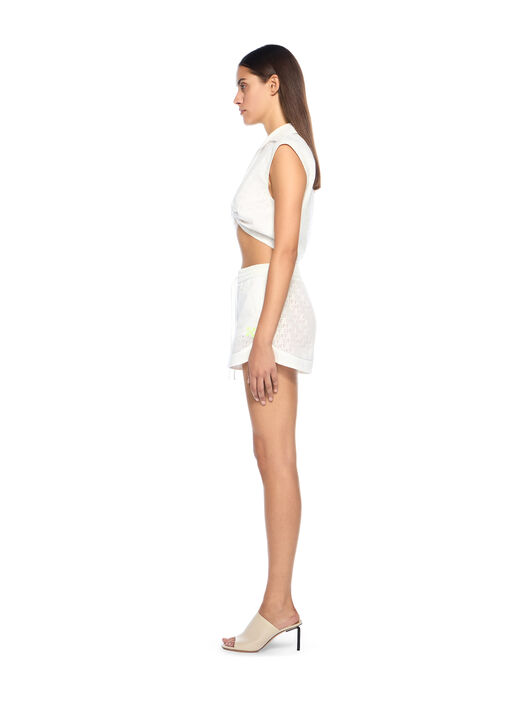 Off Stamp Sleeveless Shirt OFF WHITE Off Stamp Sleeveless Shirt WHITE - YELLOW OWGA09ET25FAB002
