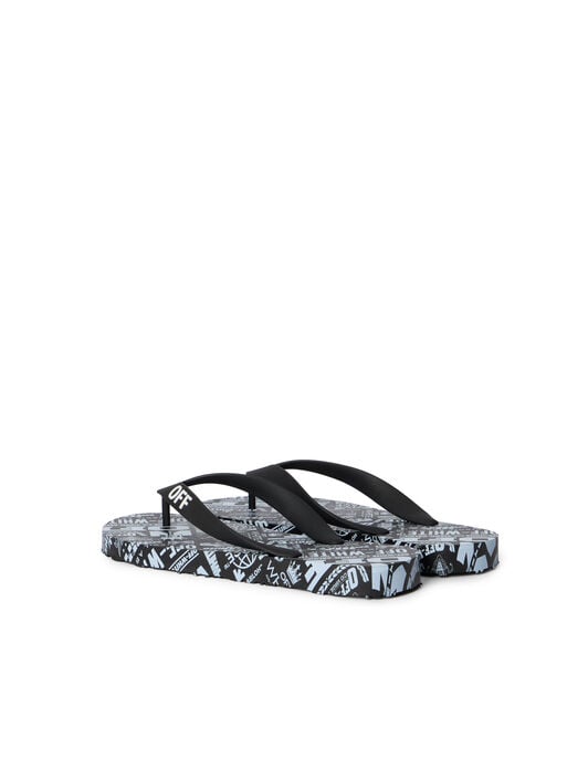 OFF STAMP FLIP FLOP OFF WHITE OFF STAMP FLIP FLOP WHITE SNOW - BLACK OWIO001F25MAT001