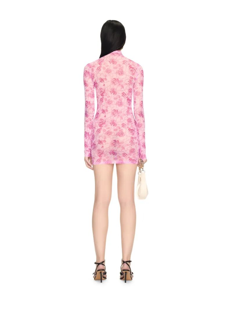OFF WHITE Mini Abito Rosa Con Logo Off E Rose  OWDB540S25JER001