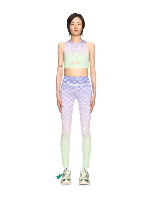 OFF WHITE Double Arrows Aop Cutout Bra PURPLE OWVO05ES25JER001